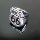 316L Stainless Steel Route 66 Ring - TR138